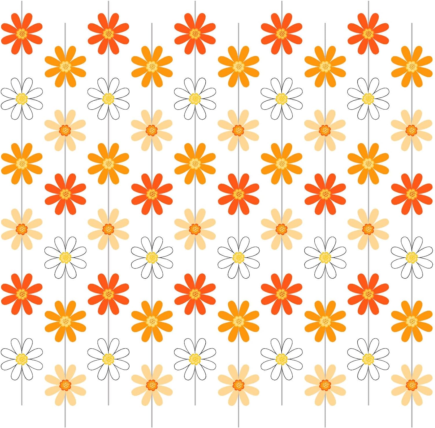 Daisy Groovy Boho Garland - Hippie Party Decorations 