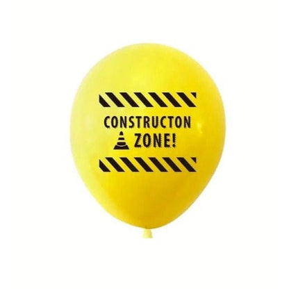 Digging into Fun: 10pcs Construction Theme Latex Balloons for Happy Birthday Party Decorations