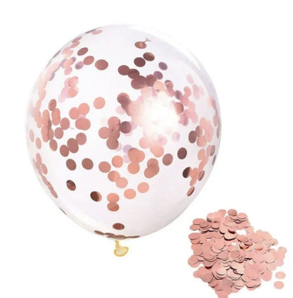 Gold Confetti Sequin Balloons, Party Decoration Balloons for weddings, baby showers, engagement and birthday parties and many more!