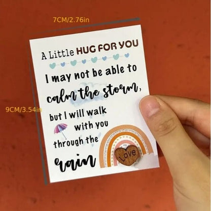 Pocket Hug Poem Card - Thoughtful Friendship Present and Cheer Up Gift