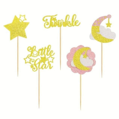 Twinkle with Delight: Little Star Cupcake Toppers for Party Magic