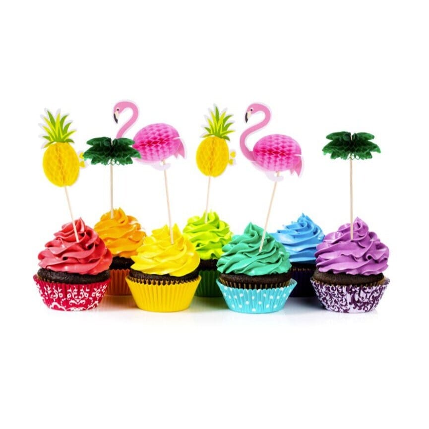 3D Pineapple Cupcake Picks great for dessert tables, Drinks and finger foods!