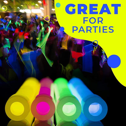 6'' Premium Glow Sticks great for any party or event for both adults and kids alike! -