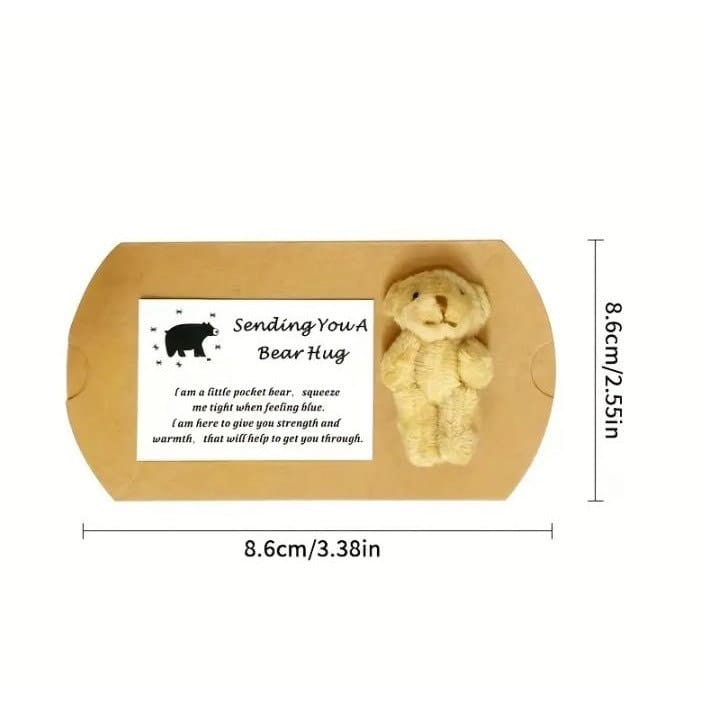 A Little Pocket Bear Hug: Mini Plush Stuffed Bear Token