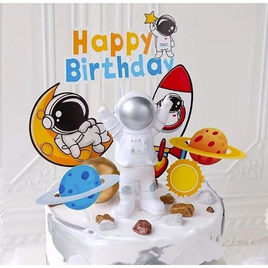 Astronaut Cake Toppers: Blast Off Your Party Decor!