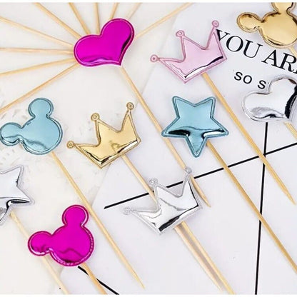 Chic Geometric Cake Toppers: Shine at Every Celebration!