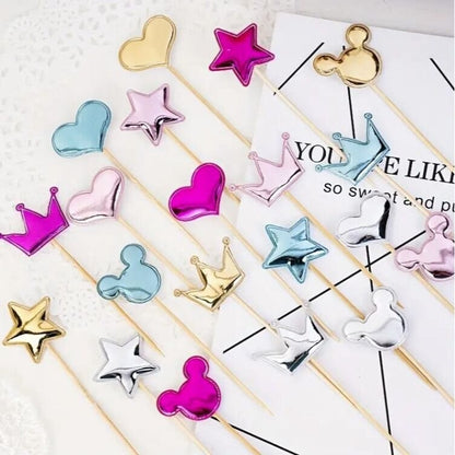 Chic Geometric Cake Toppers: Shine at Every Celebration!