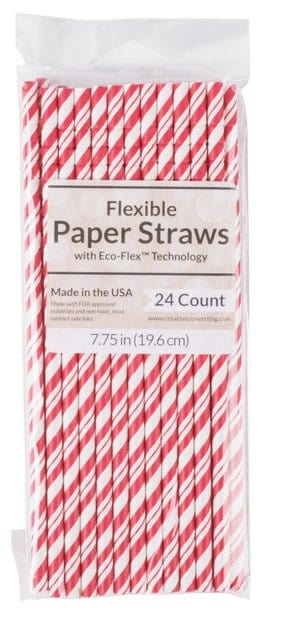 Colorful paper straws that are flexible, eco-friendly, and great for Spring, Summer, Fall Pool Parties, BBQ's, and turtle safe on the beach!