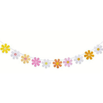 Daisy Hipster hanging banner-  Our Garland Hippie Party Banner is great for parties, girl rooms, and more!