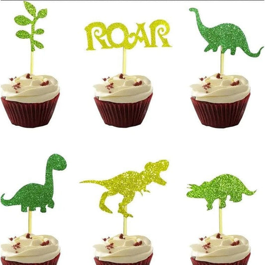 Dinosaur Birthday Cake Toppers, Dinosaur Theme Birthday cake, party, cupcakes