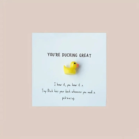 Ducktastic Motivation: 'You're Ducking Great' Greeting Card and Gift