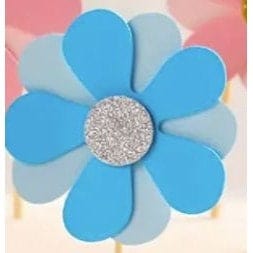 Flowers Cake Toppers, Paper Fan Flower Cake Insert, Paper Fan Flower Cake Insert, Baking Decoration Supplies, Birthday Party Dessert Table
