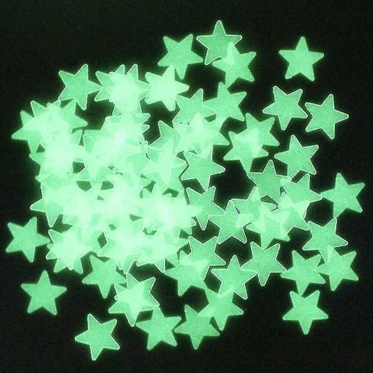 Glowing Star Stickers: 100pcs for Bedroom & Living Room Decor