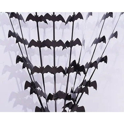 Halloween Bat Rain Silk Curtain for Enchanting Party Ambiance. Elevate Decor with Intriguing Shadows