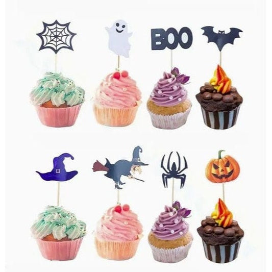 Halloween Cupcake Toppers: Spooky Cake Decor for Party Delights!