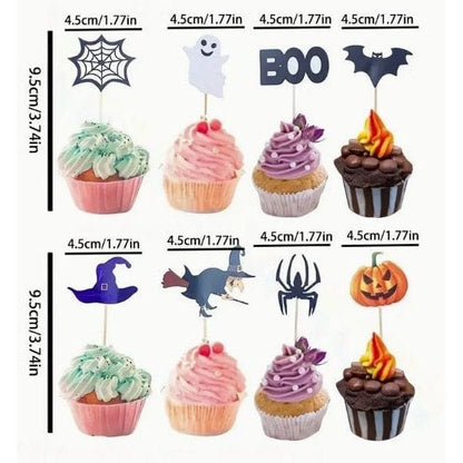 Halloween Cupcake Toppers: Spooky Cake Decor for Party Delights!