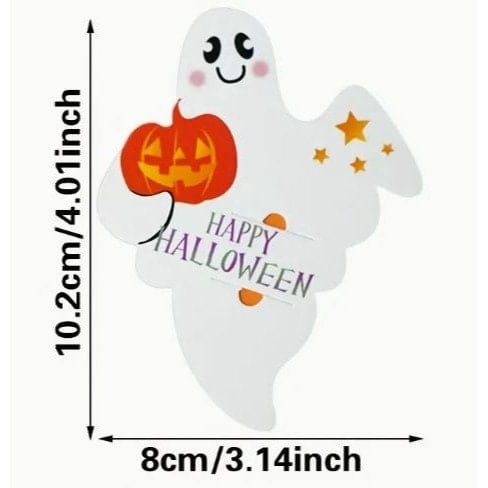 Halloween Pumpkin Lollipop and Cake Pop Decoration Card: Instantly Elevate Your Treats and Decor with Festive Charm!