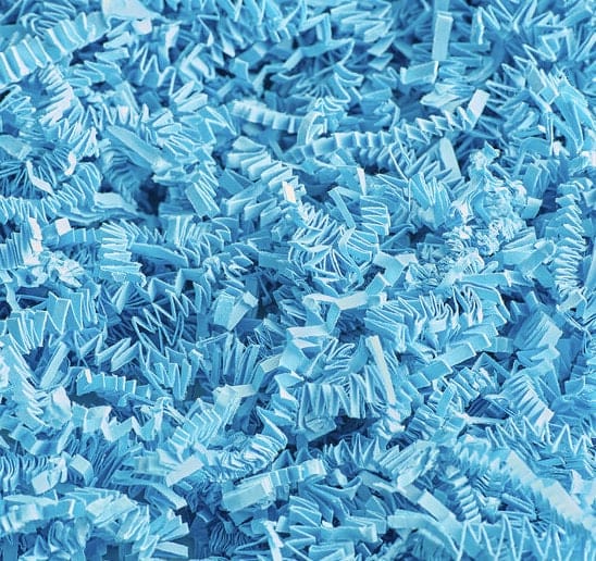 Light Blue Crinkle Paper, Void filler, Shredded paper, Gift box filler & Wrapping, Basket Cushioning, wedding gift box, Paper Party supplies