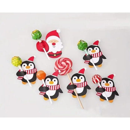 Penguin Lollipop Card Inserts: Unique & Cute Decor