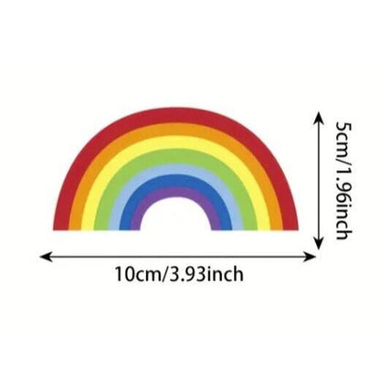 Rainbow & Clouds pull flag, Birthday Party Window Background Wall Arrangement Paper String Hanging Ornament Pull Flower