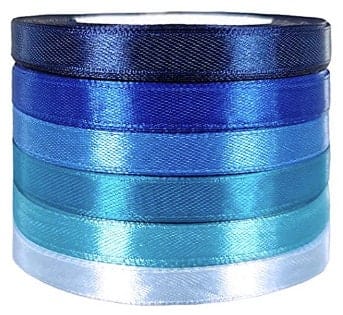 Satin ribbon is made of high-quality polyester, double sided, .4" wide x 25 yrds, smooth surface giving texture, strength, great color!