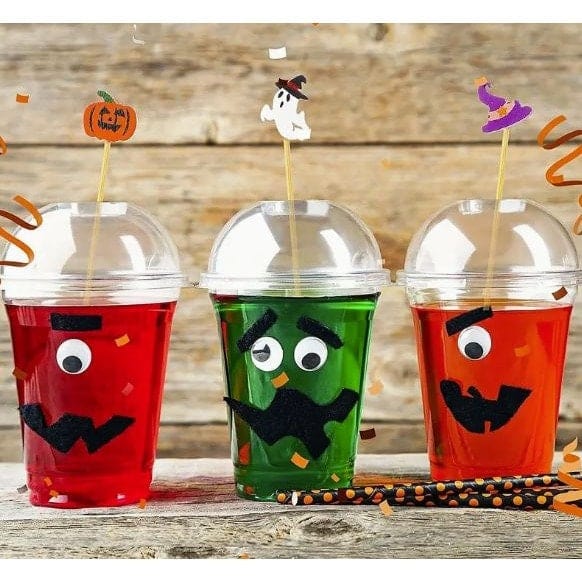 Spooky Halloween Toothpick Set: Pumpkin, Spider, Ghost Picks